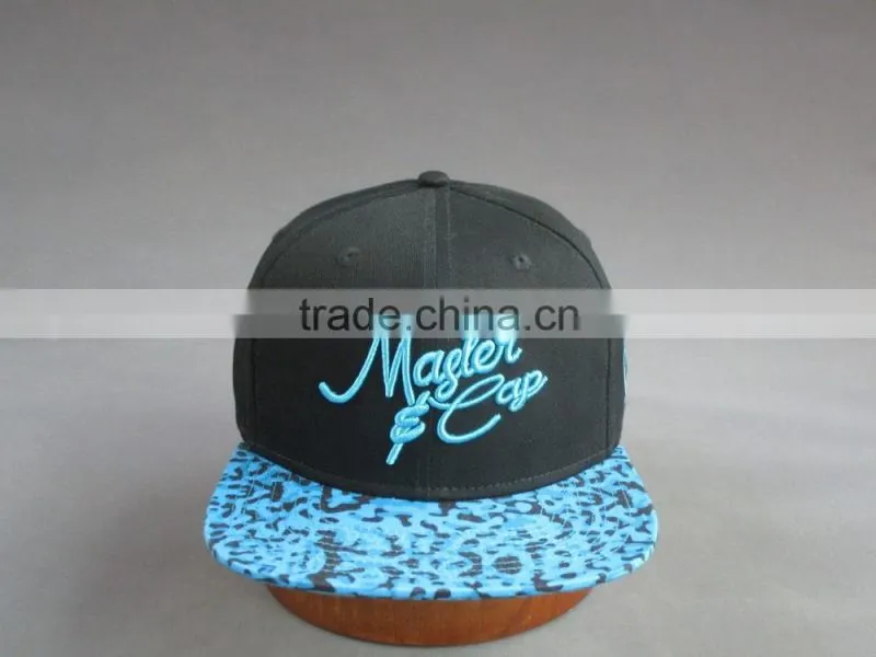 Customer 6- panel 3D Embroidered snapback hat of Wild Nature Style