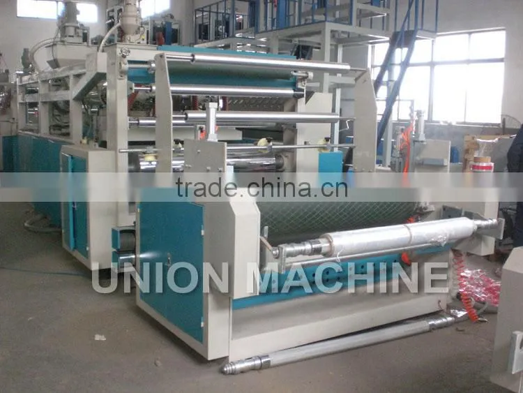 Single side sticky plastic protect film making machine for door / ceramic tile