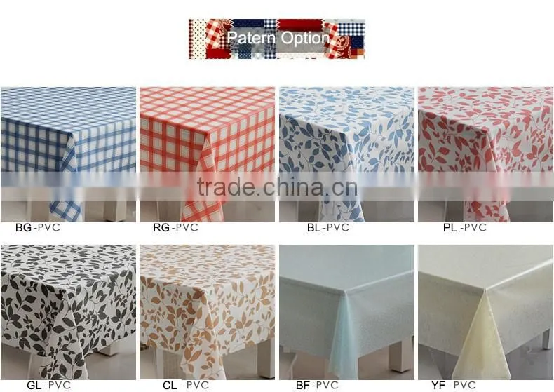 printed satin 100% Polyester table cloth fabric