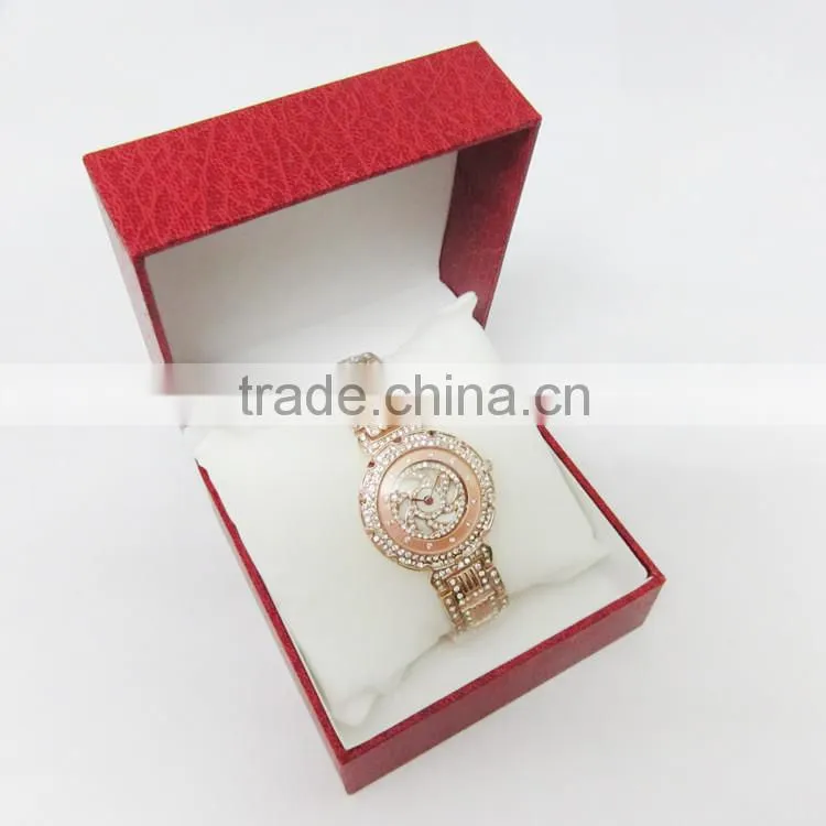 HOT SELL! China supplier Exquisite pu watch box / watch packaging case