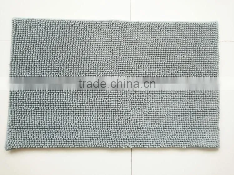 polyester short pile microfiber chenille door rug