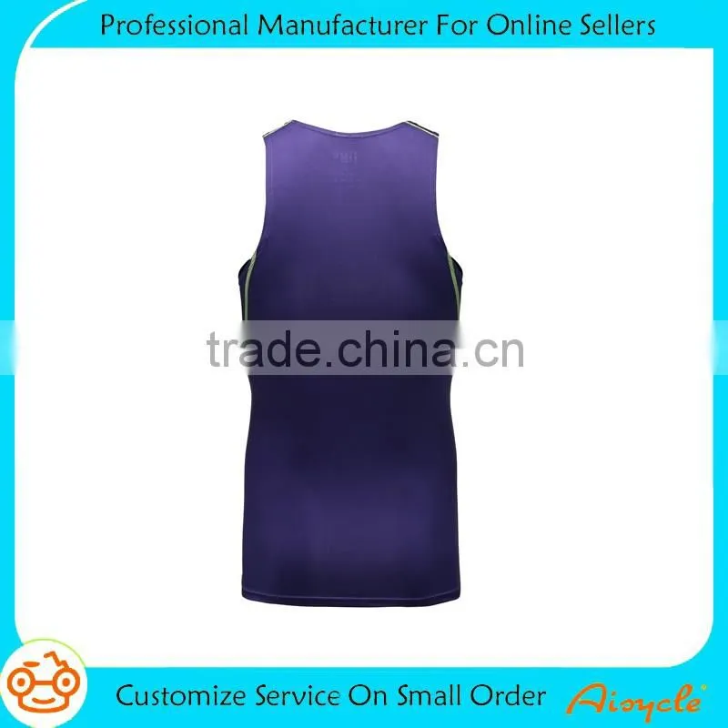 New design fashion bodybuilding dri fit gym vest for men