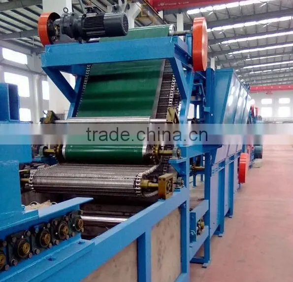Rubber batch off machine for cooling rubber