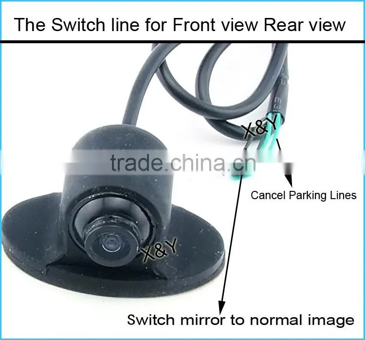 360 backup camera Universal UFO car rear view hd camera and front car camera 170 degree XY-1281