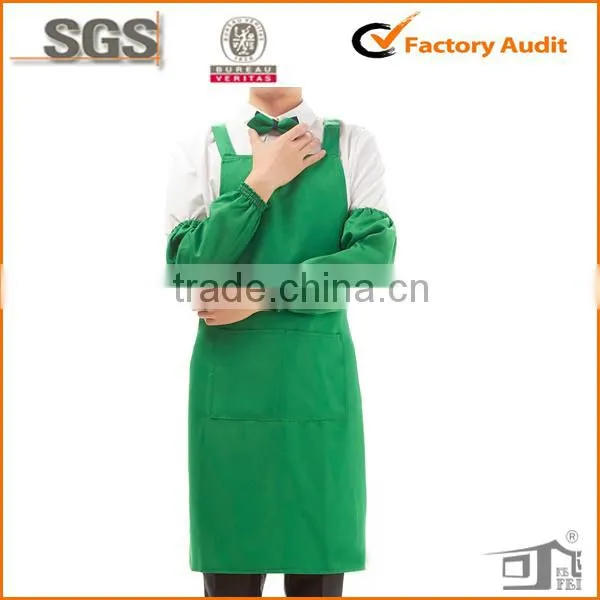 polycotton blank cafe uniform with front pocket wholesale