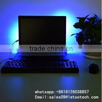 CE ROHS approved 5V SMD5050 USB strip light IP65 with controller and usb cable tv led backlight USB charged RGB LED strip
