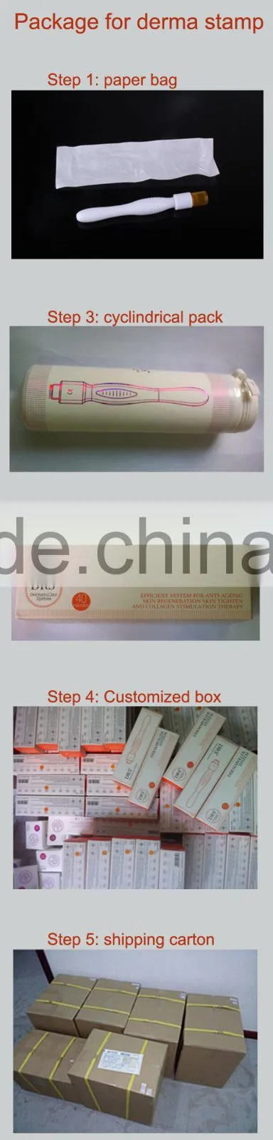 Supply Stamp 40 Pins Titanium Alloy Micro Needling Derma Roller Size