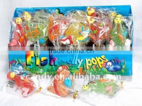 Handmade jelly lollipop candy