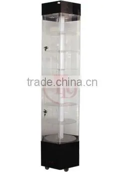 AD-2S acrylic display rotating cabinets for mobile phone
