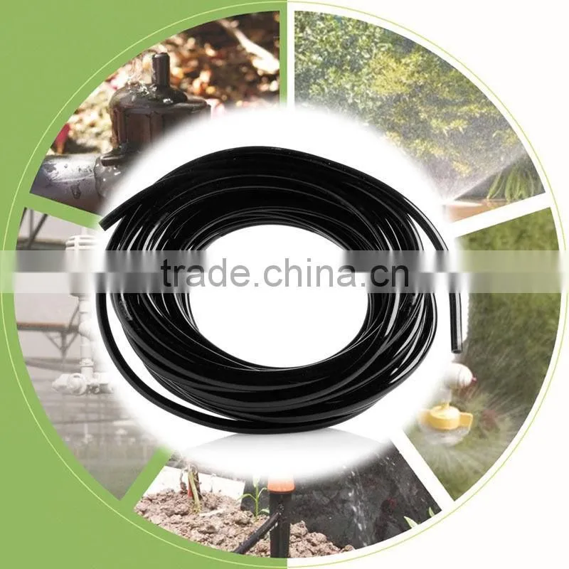 Drip irrigation 1/4" Size Black Watering Hose Tubing