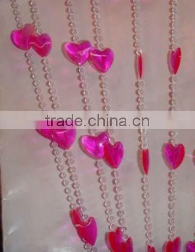 Plastic bead curtain