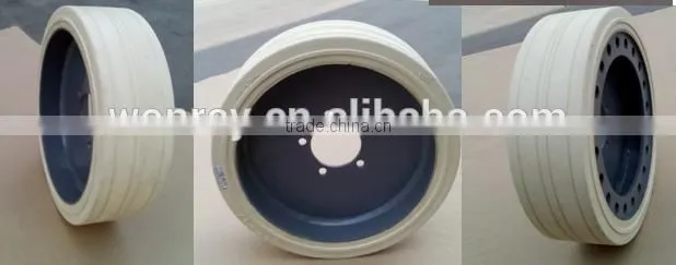 mec non-marking scissor lift wheels 16x5x12 for 2633es