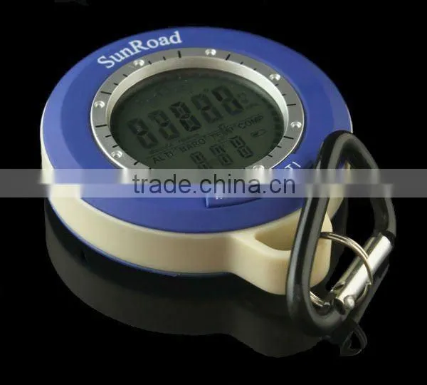 8 In1 Mini LED Digital Altimeter Barometer Compass Clock Thermometer For field