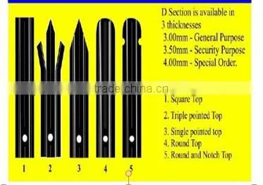 2013 Hot Sale machine palisade fencing