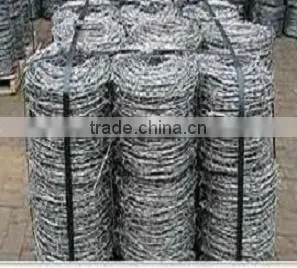 high quality low carbon galvanized barbed wire (manufactirer)