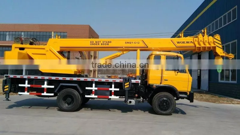 8 ton lifting weight pickup truck crane with double winch for sale