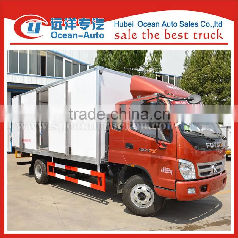 Foton new condition 5TON refrigerated van trucks for sale