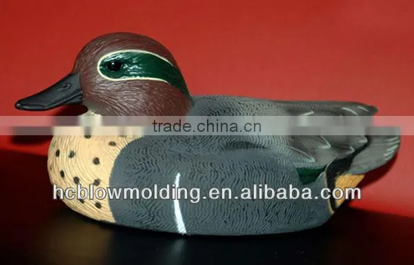 OEM Blow Molding Plastic Duck Decoy Hunting HDPE Foraging Duck
