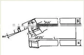 Right Hand or Left Hand Bent Turning Tool