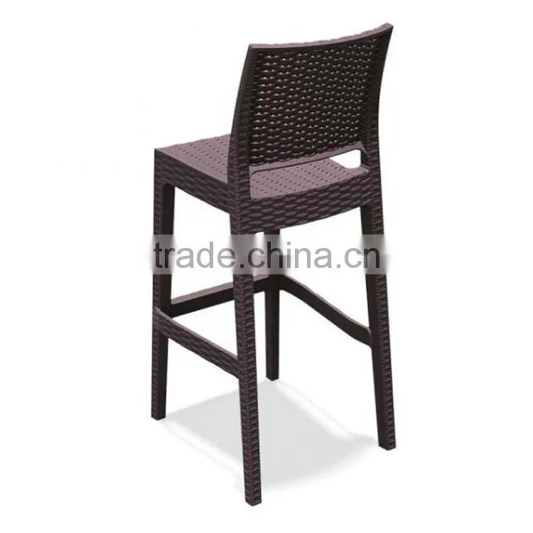 Wholesale bar furniture stackable wicker woven used commercial bar stools