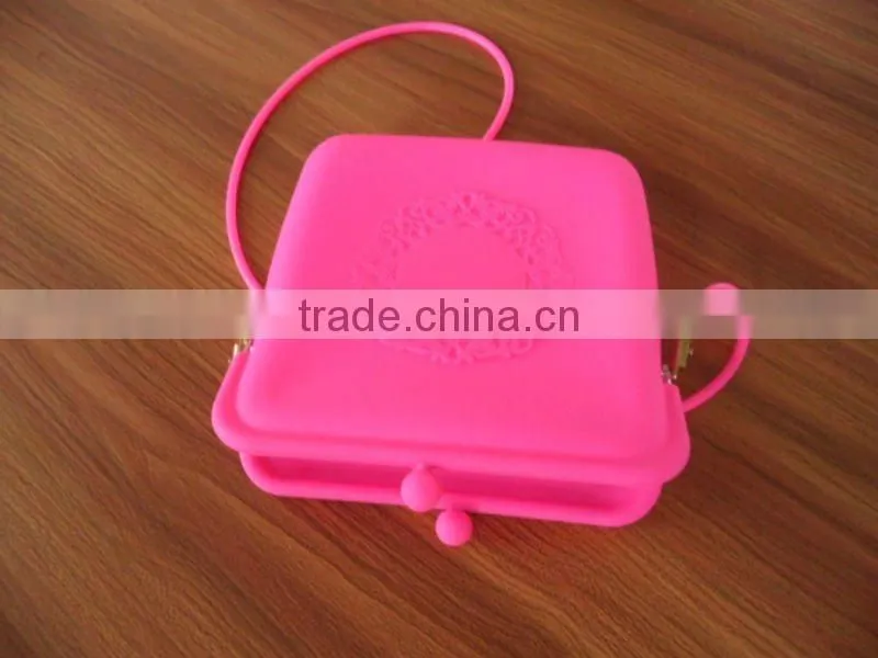 2012 Free packing Latest Fashion Silicone Ladies Handbag