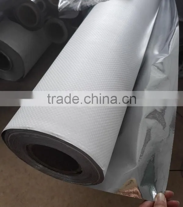 Single side aluminum foil woven fabric