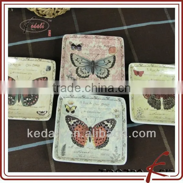 ceramic box shape salt and pepper shaker