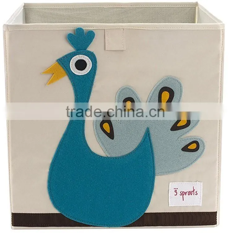 Store More Non-woven Storage Bin, Kids Collapsible Fabric Storage Box, Toy Foldable Storage Box