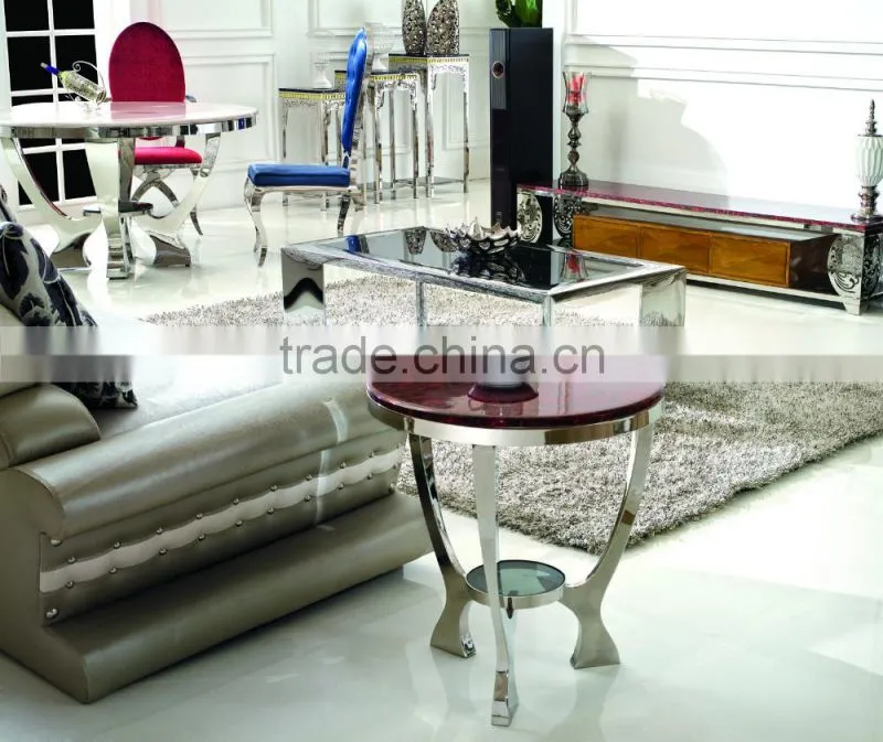 D352 Design Living Room Metal Round Side Table
