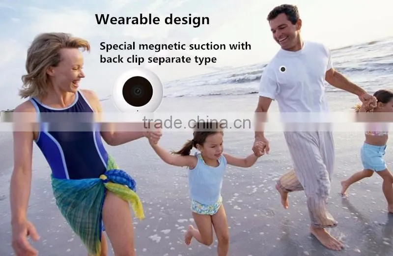 New Arrival C2 Smart Cam 720P Battery Powered Wearable WIFI Wireless Hidden IP Camera