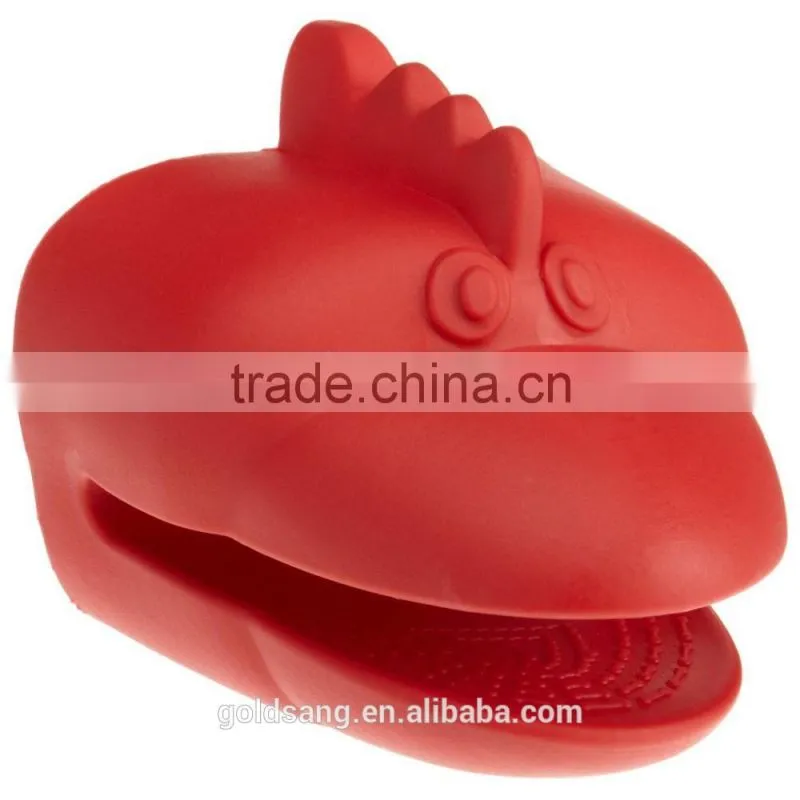 funny animal heat-resistant silicone oven mitt baking glove