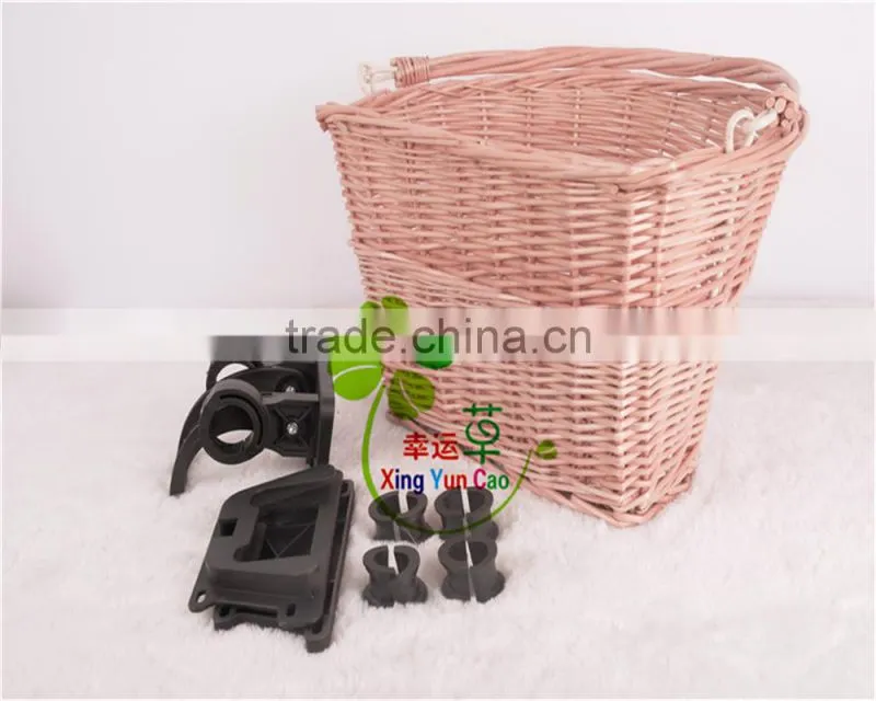 wholesale wicker bicycle basket with quick release