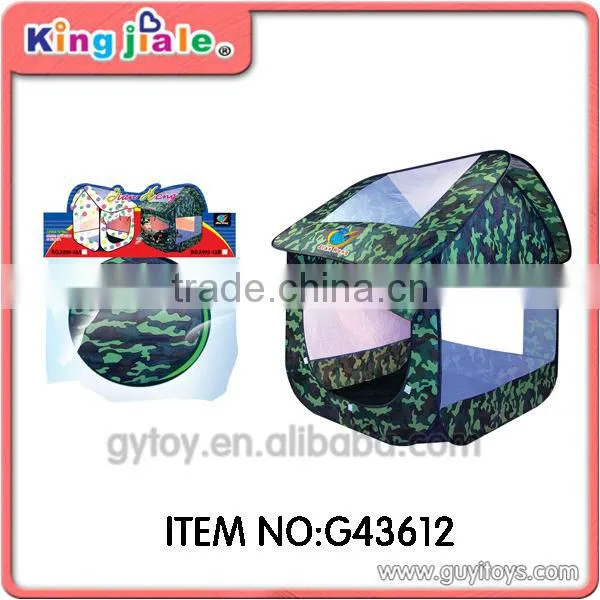 kids hanging play tent