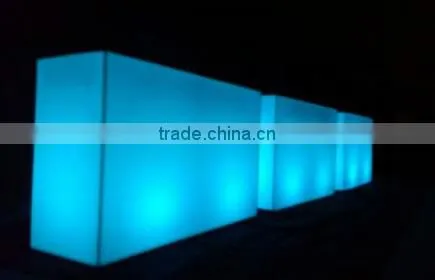 Hot sale 2016 plastic led events furnitures/led bar counter/led furnitures