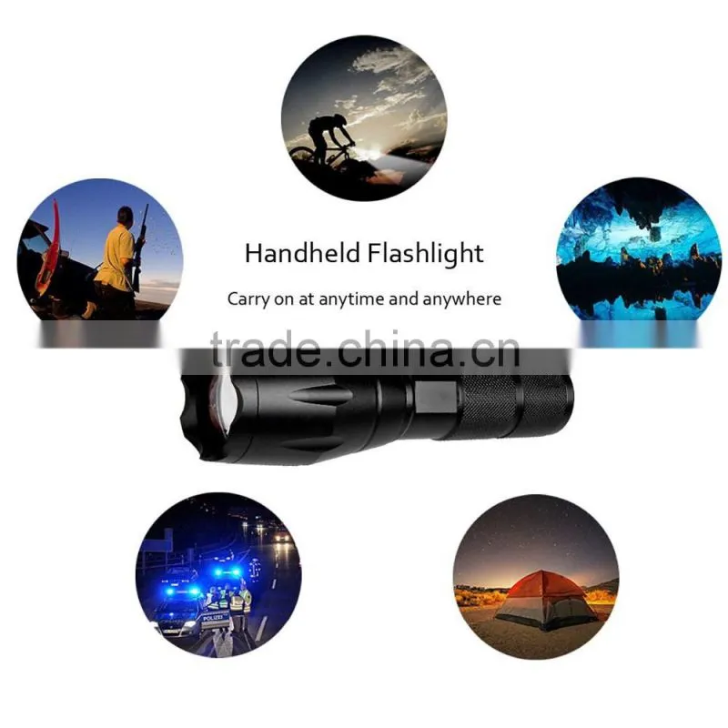 High quality 5 Mode High Power Flashlight Tactical Led Flashlight Handle flashlight