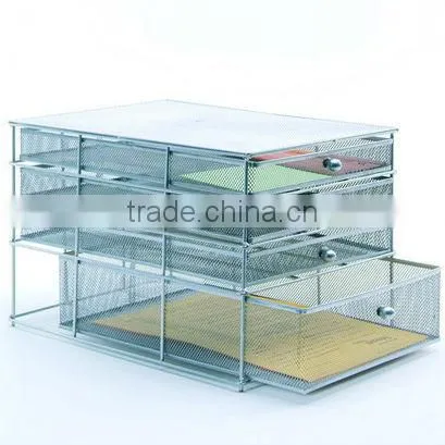 2014 best selling 4 tier office metal stackable desk letter tray,office desk tray