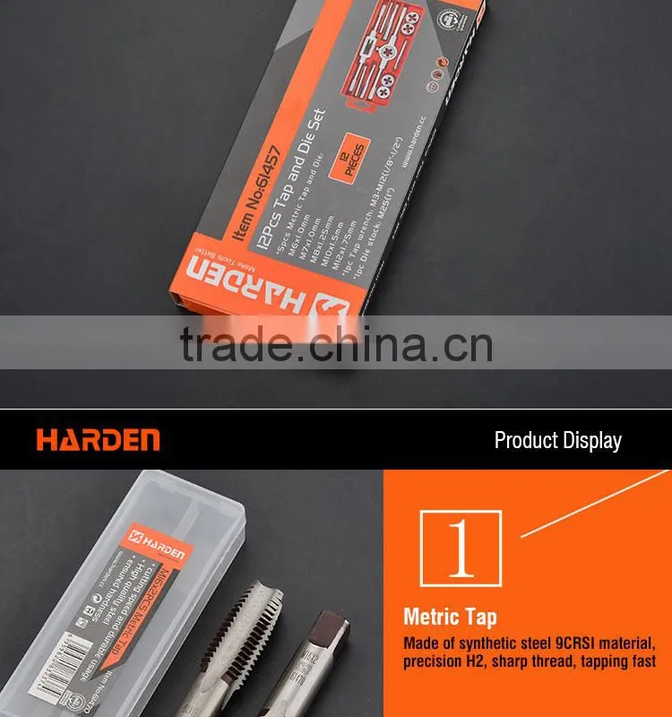 Professional 12PCS Tap And Die Set
