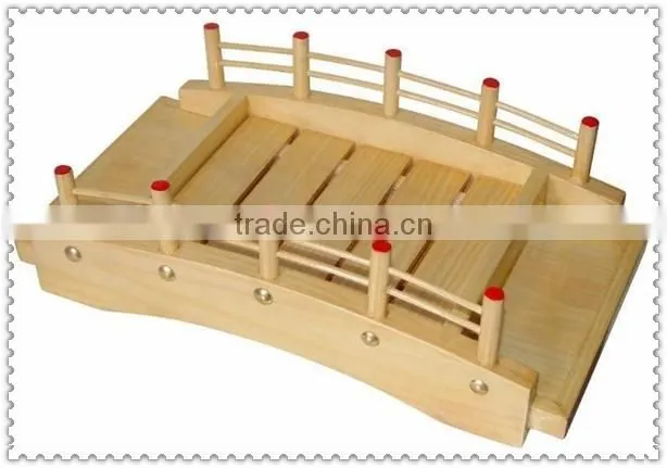 Delicate Sushi Containing sushi wooden Bridge
