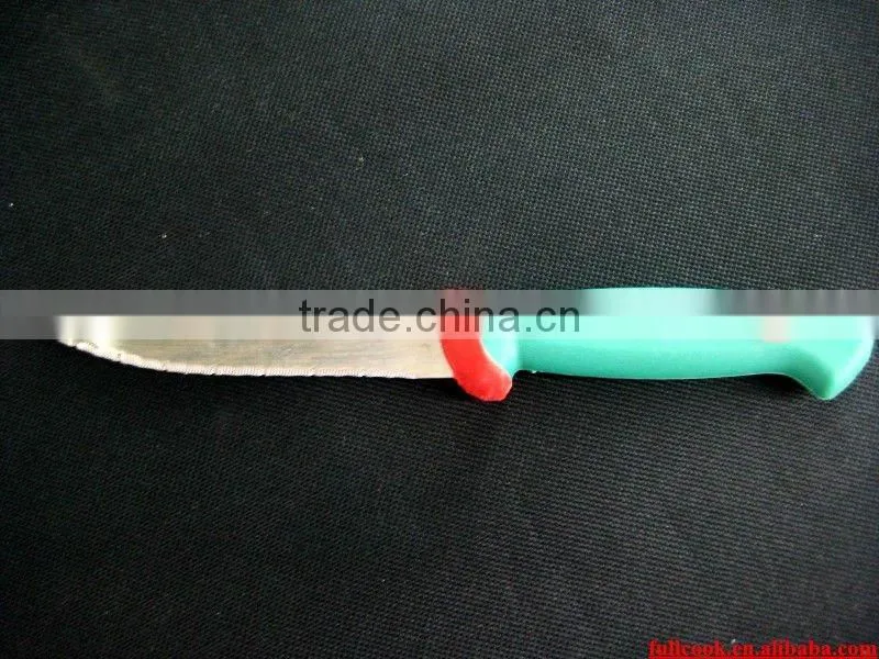Kitchen essential knife w/colorful rubber handle