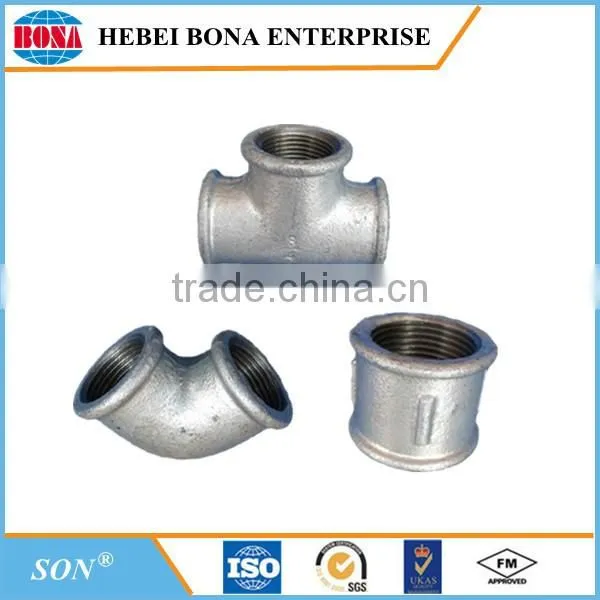 Malleable iron material waterline pipe fittings
