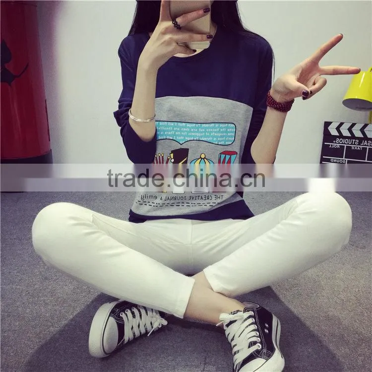 OEM china wholesale lady tops brand fashion t-shirt for women