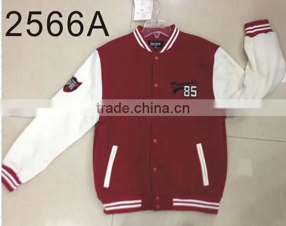factory 2015 mens custom plain varsity jacket