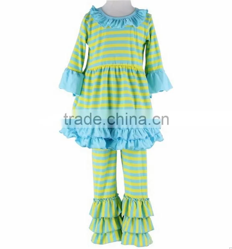 Giggle Moon Remake Outfits Kids Clothes Girls Clothes Tops & Striped Pants Girls Boutique Clothing Sets