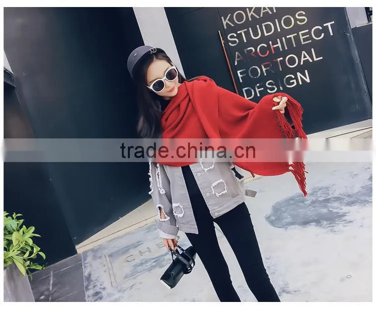 2016 Winter Cashmere Scarf Brand Men Scarves Wool Warm Shawls Cotton Designer Tassel Women Wraps