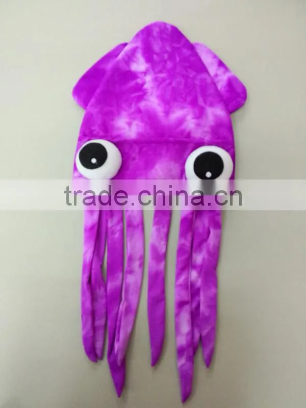 OCTOPUS HAT NOVELTY CARNIVAL STYLE COSTUME HAT - ONE SIZE FITS MOST