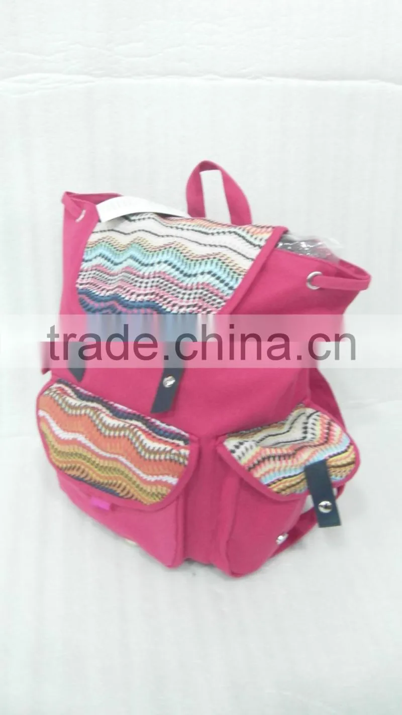 2017 latest new design girls school bag