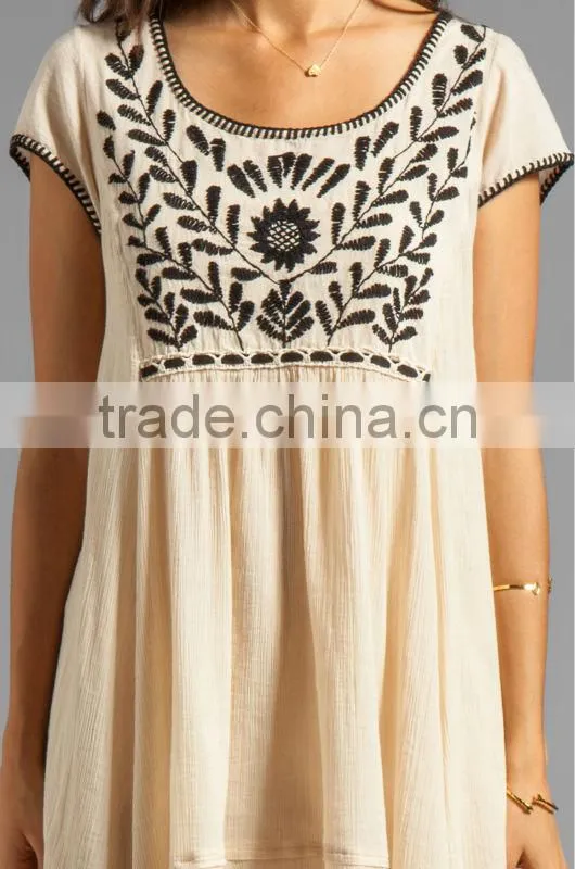 2014 New fashion ladies middle east tunic dress