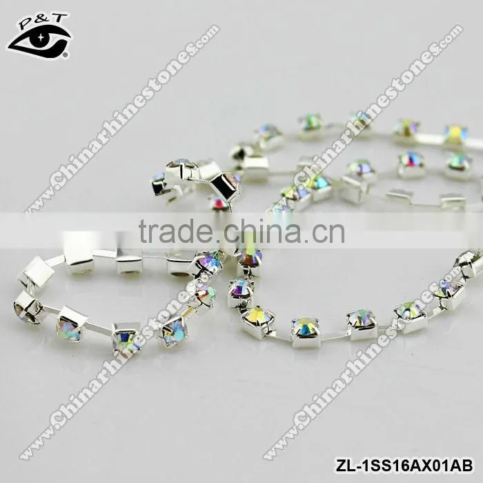 Rhinestone Chain Metal chain Chaton chain for decorations