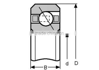 Thin Section Angular Contact Ball Bearings KA030ARO