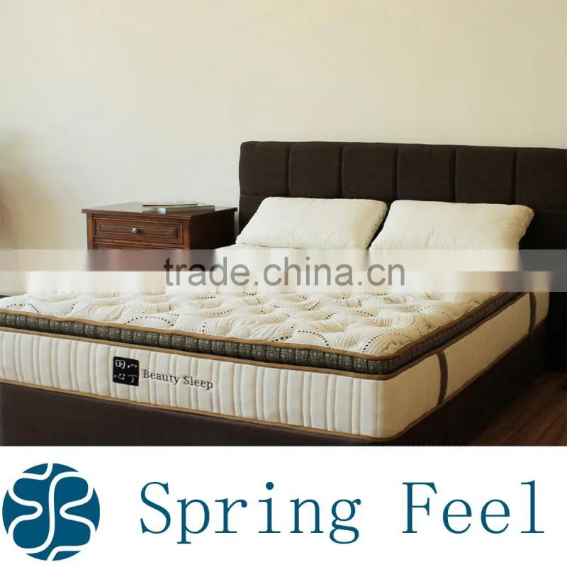 Luxury Comfort Sleep Coil Spring Mattress with Fire Retard